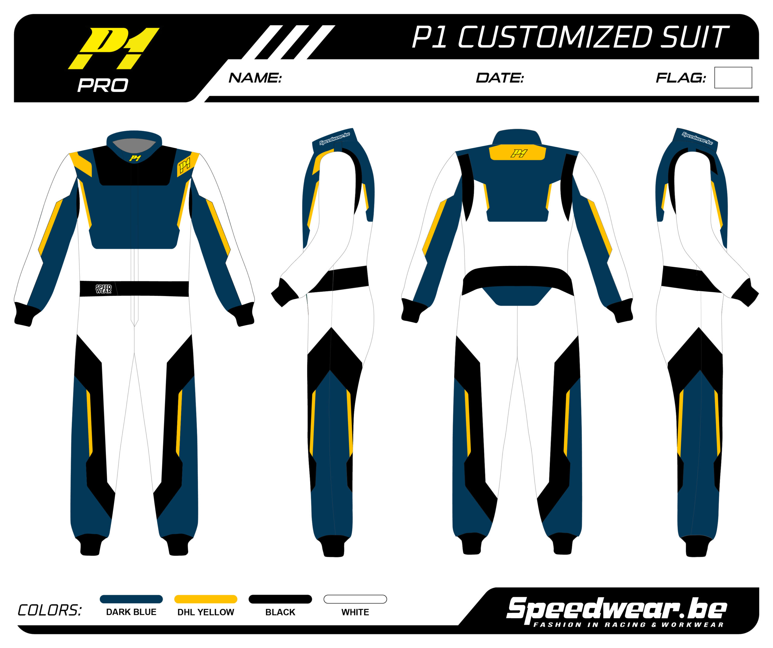 P1 FIA Race overall - Volledig op maat PATROON PRO 17