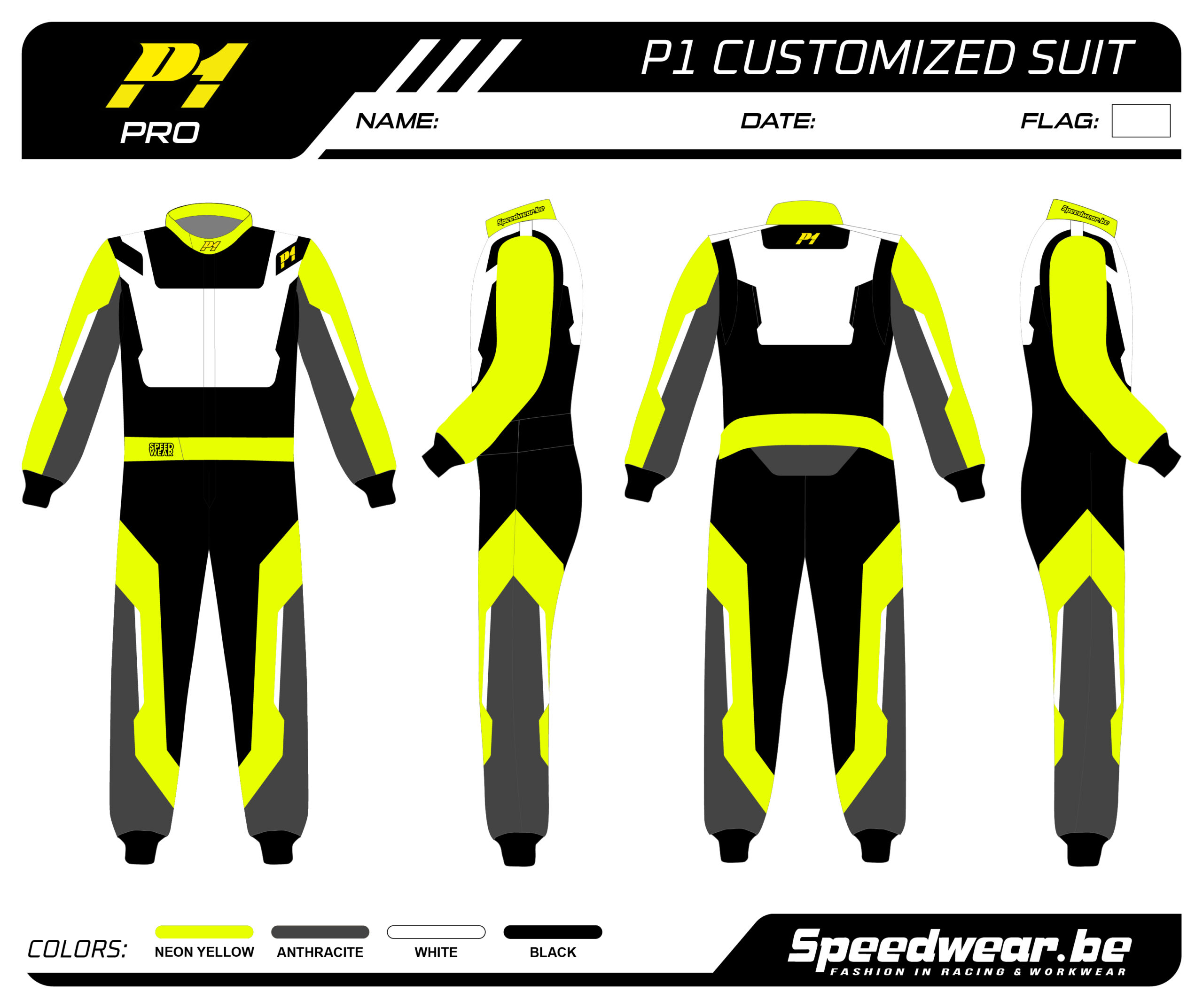 P1 FIA Race overall - Volledig op maat PATROON PRO 17