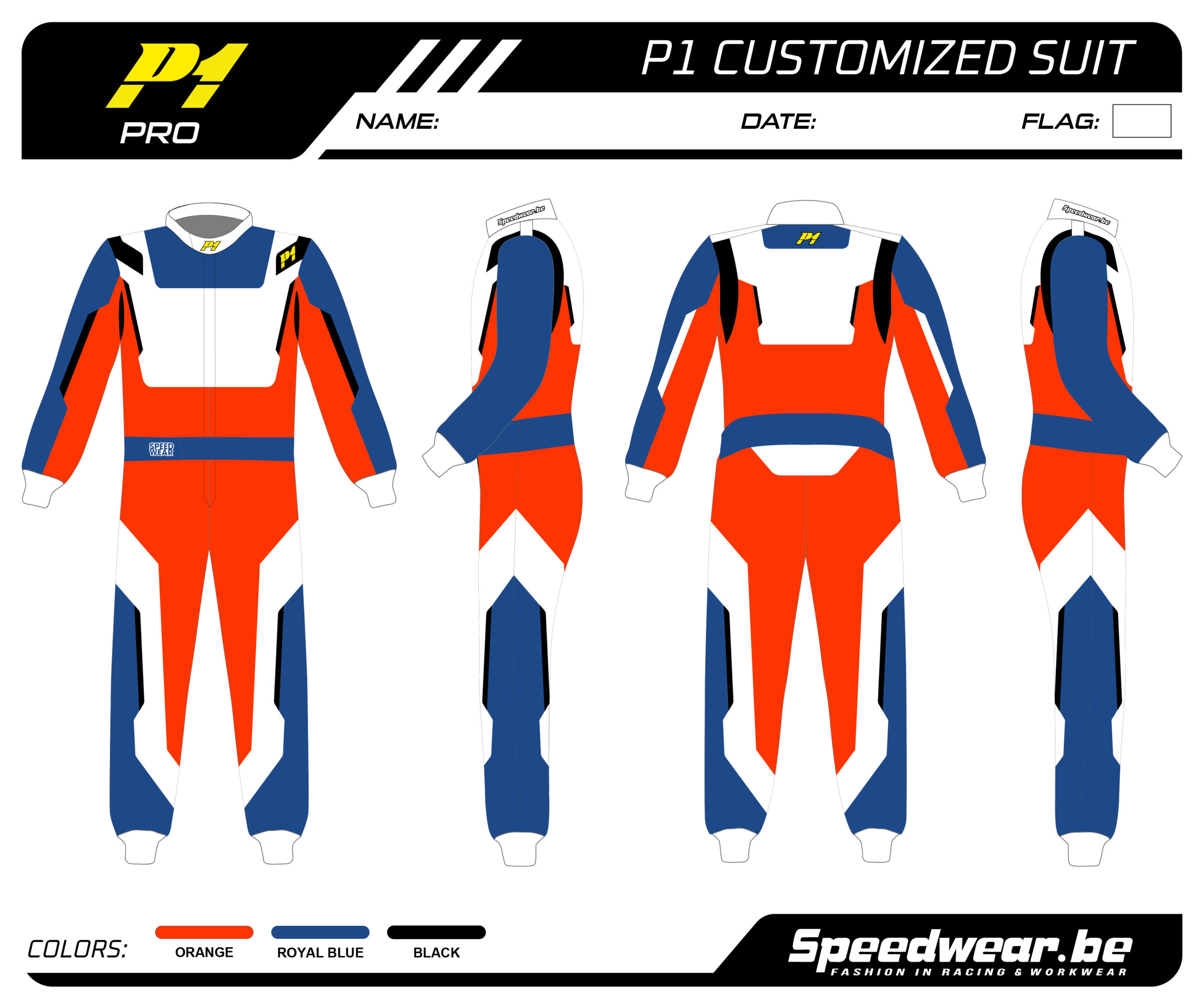 P1 FIA Race overall - Volledig op maat PATROON PRO 17