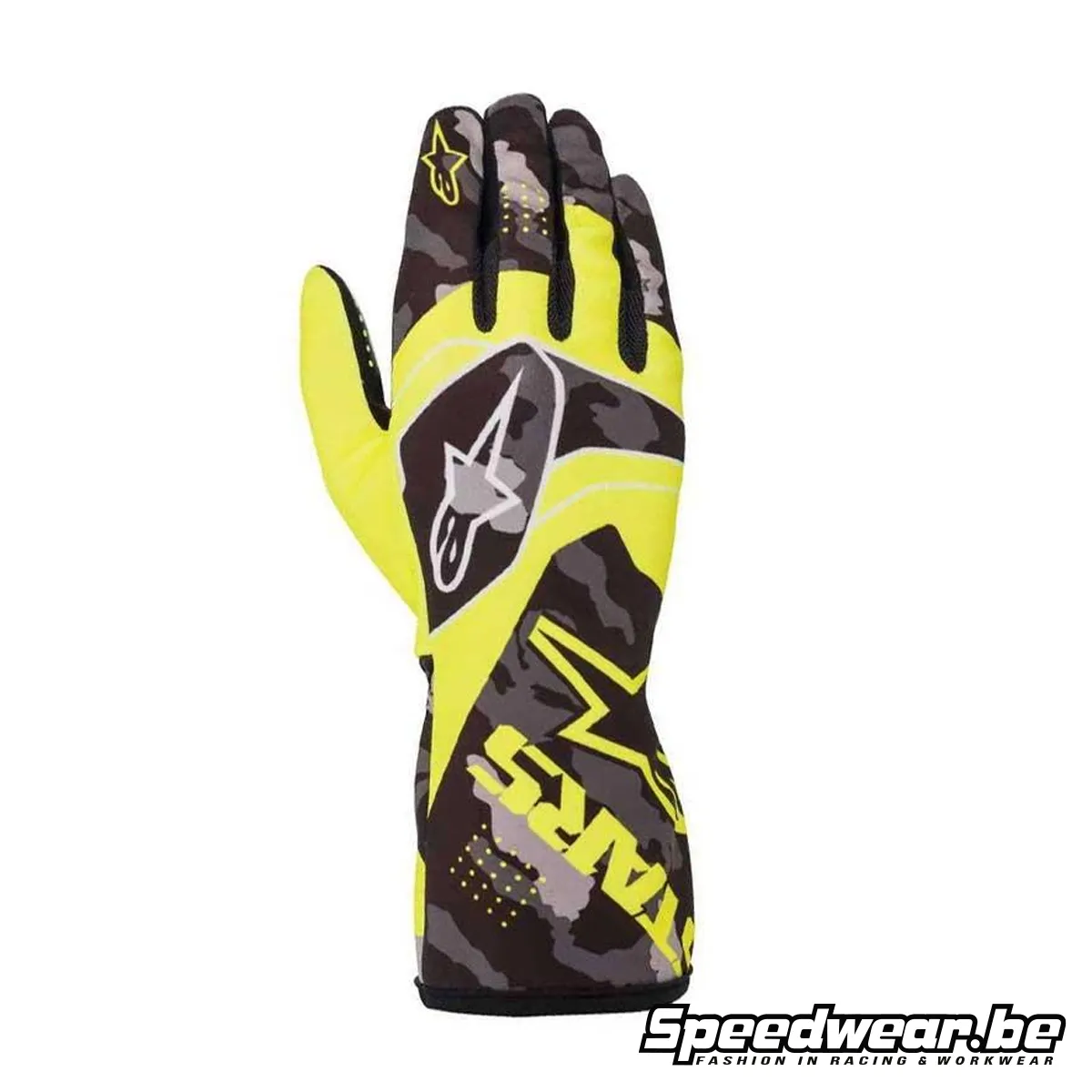 Alpinestars Tech 1-K Race CAMO Fluo Geel