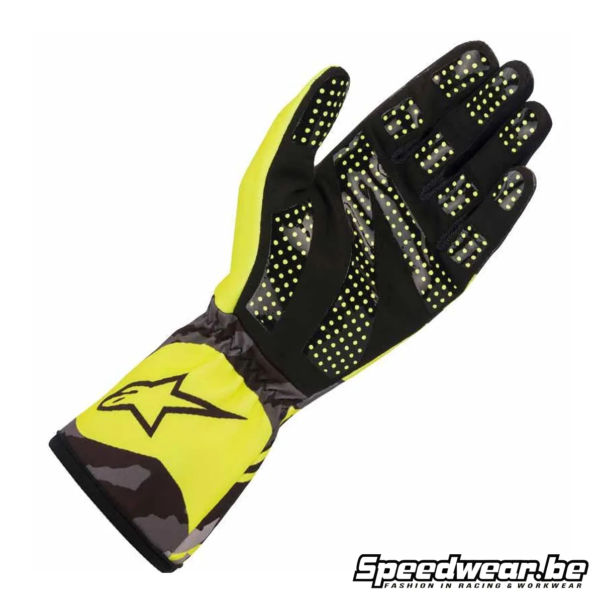 Alpinestars Tech 1-K Race CAMO Fluo Geel