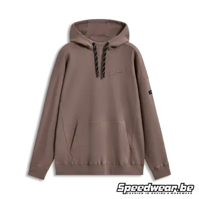 Sudadera con capucha extragrande Alpinestars Textured, color taupe