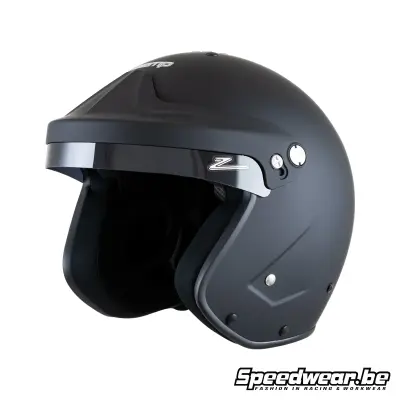 Zamp RZ-19F Open-Face Helmet, Matte Black