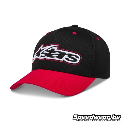Alpinestars Pet RETRO SNAPBACK Zwart Rood