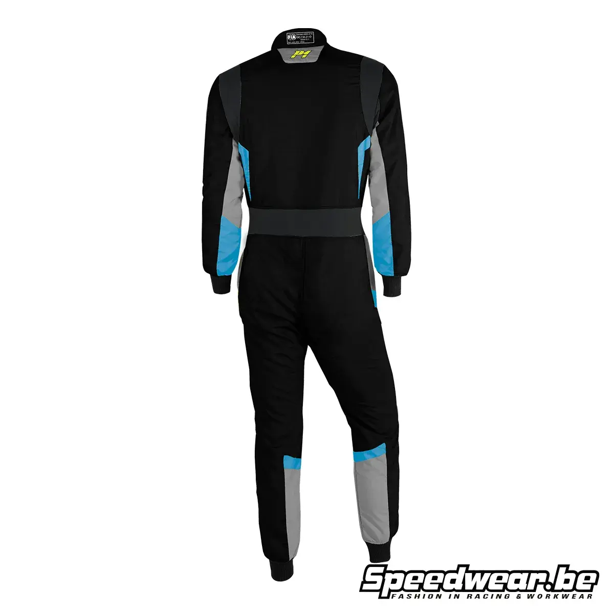 P1 PRO R FIA autosport overall Black/Silver/LIGHT BLUE
