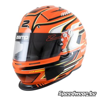 Zamp RZ-70F Graphic Autosporthelm – Oranje