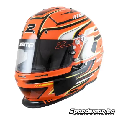 Zamp RZ-70F Graphic Auto Sports Helmet – Orange