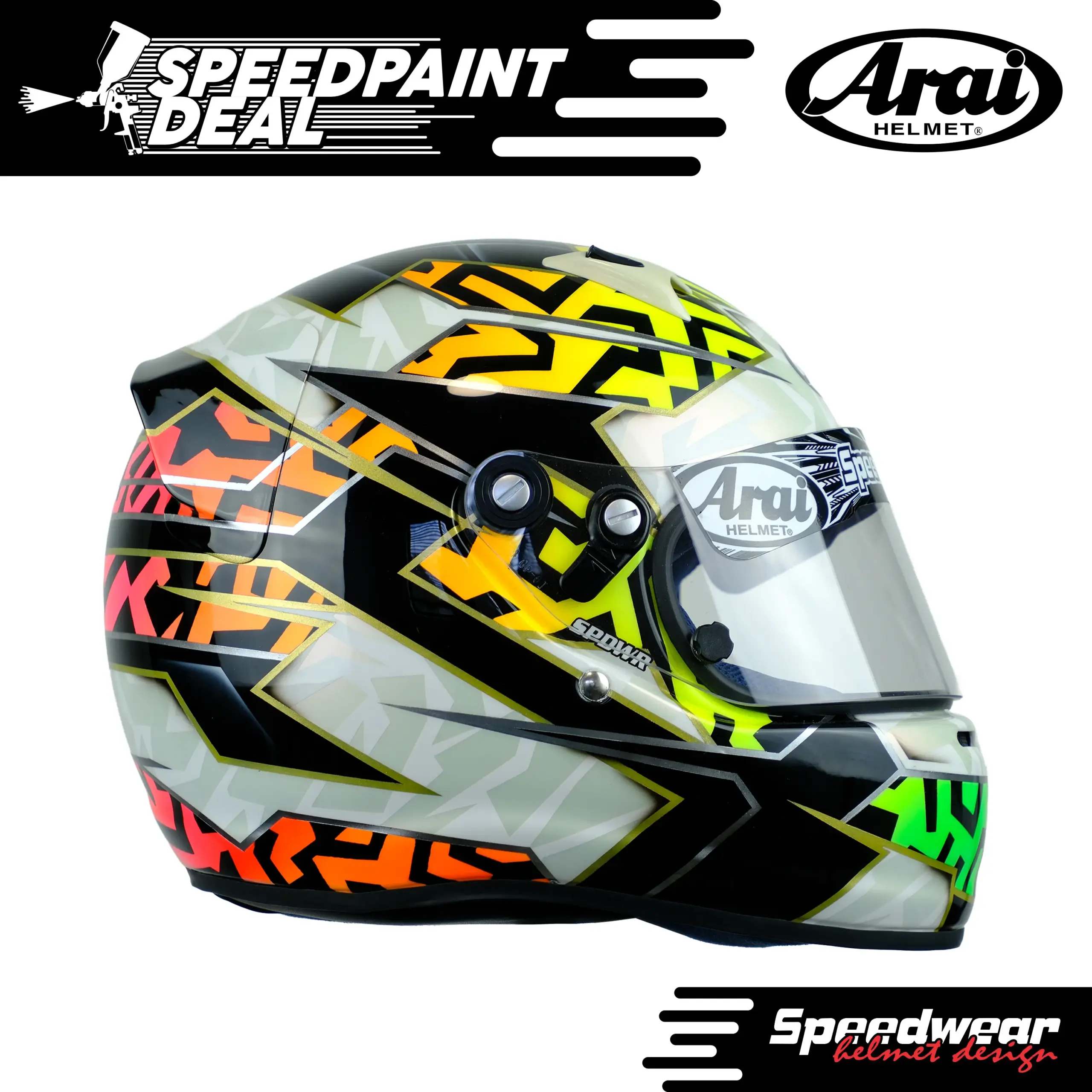 SpeedPaint Deal Prêt à expédier Casque de karting CK6 MEDIUM