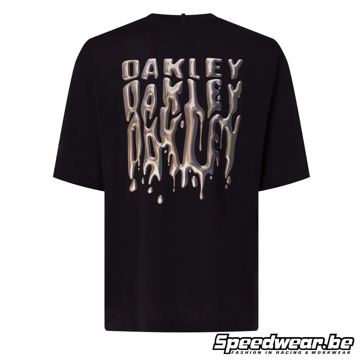 Oakley Stacked Metal T-Shirt Zwart